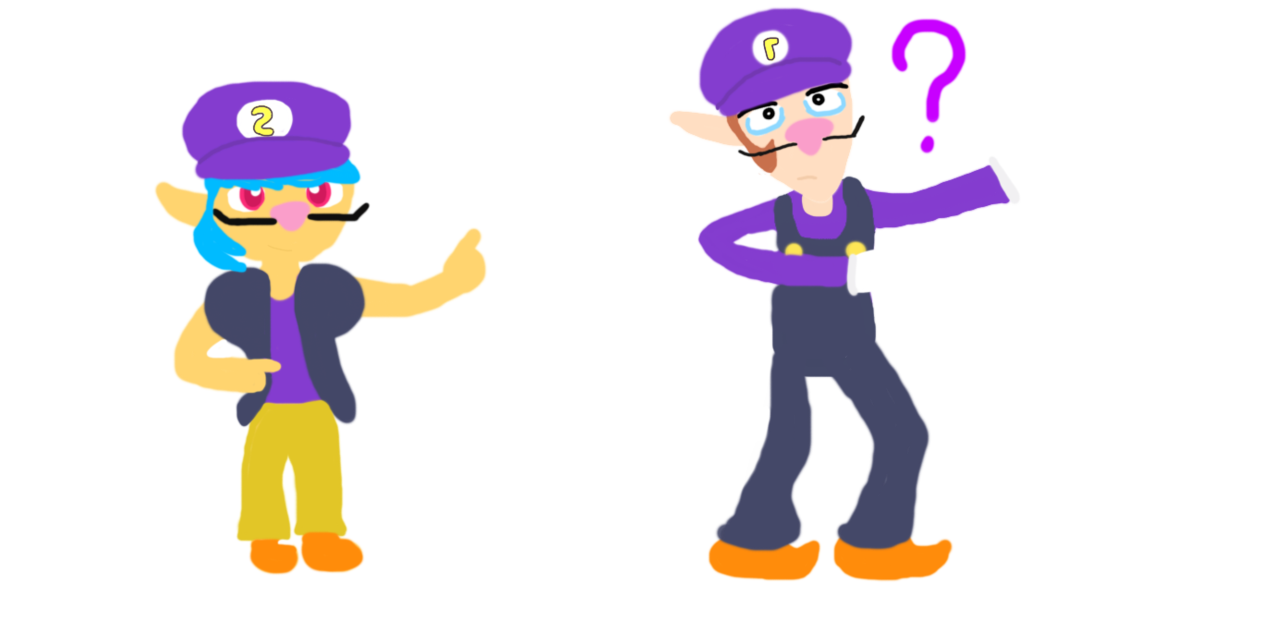 1262x633 Waluigi Day Drawing
