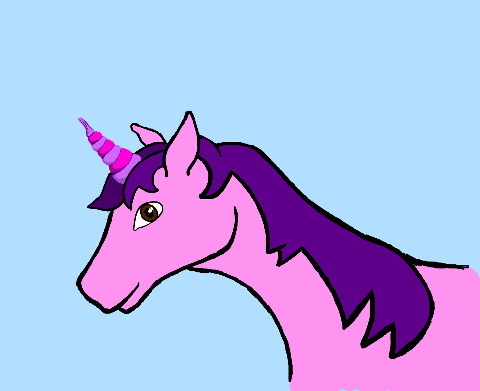 1574x1283 unicorn drawing whisper the unicorn my digital drawing steemit