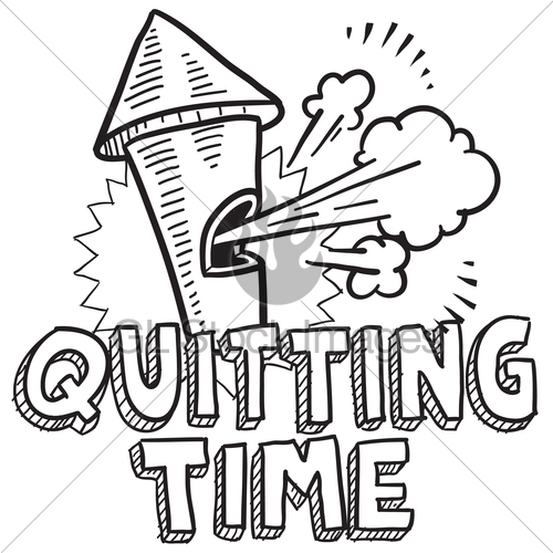 500x500 Quitting Time Whistle Sketch Gl Stock Images