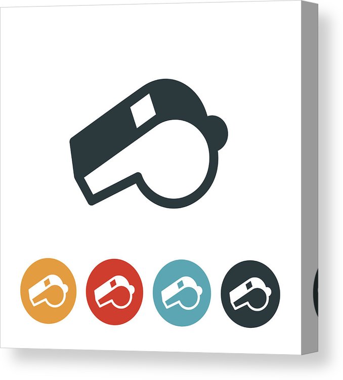 678x750 Whistle Icon Canvas Print Canvas Art