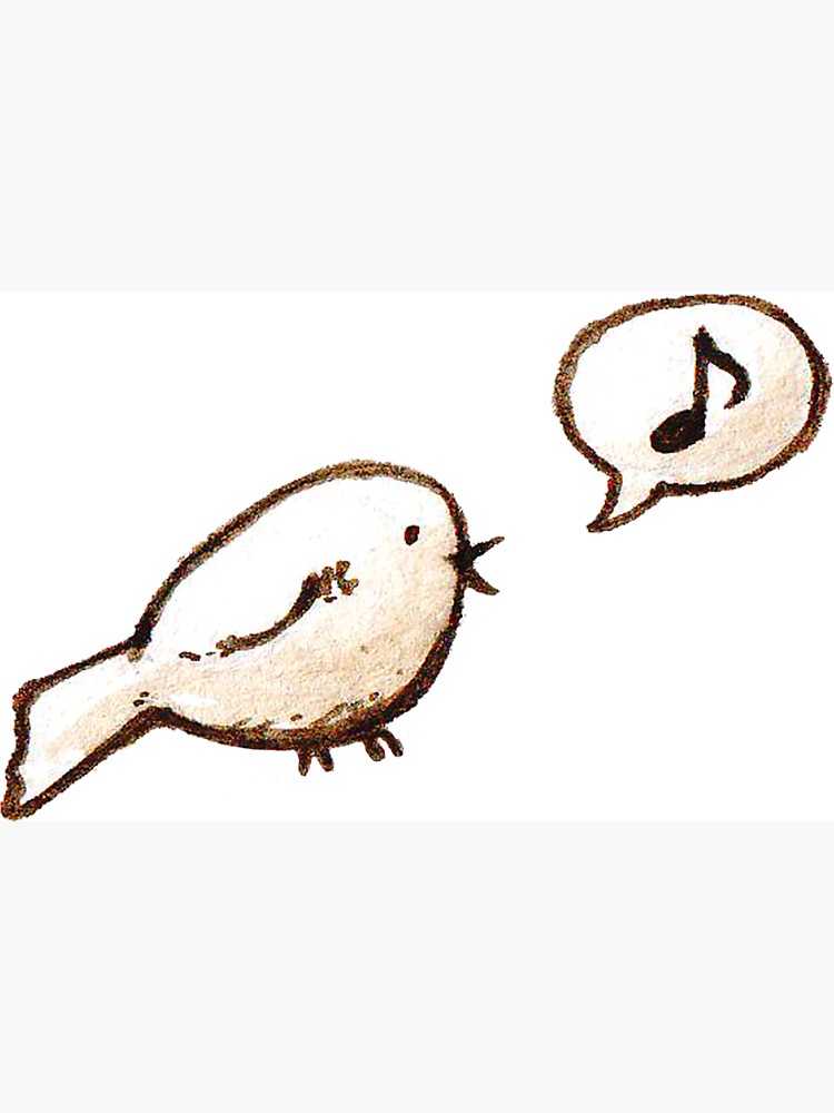 750x1000 Whistle Bird Light Sticker