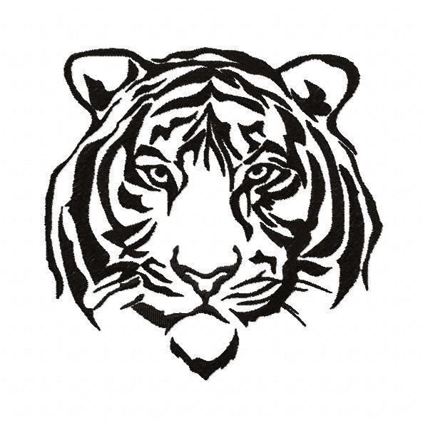 600x600 Tiger Drawing Free Download