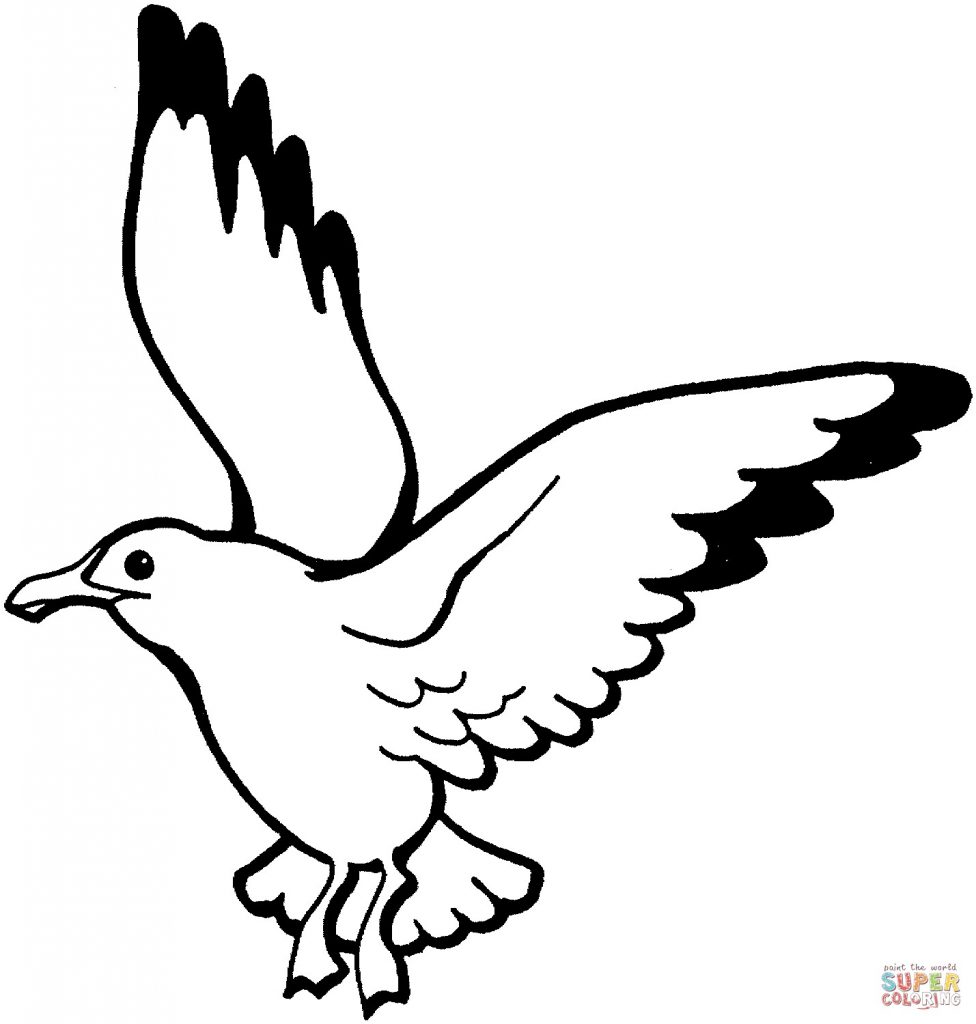 976x1024 Clipart Line Drawing Bird Cute Cartoon Crane Robin Dove Blue