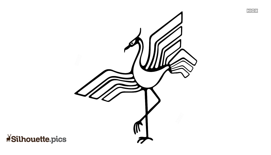 934x534 Crane Bird Silhouette Line Drawing Silhouette Pics
