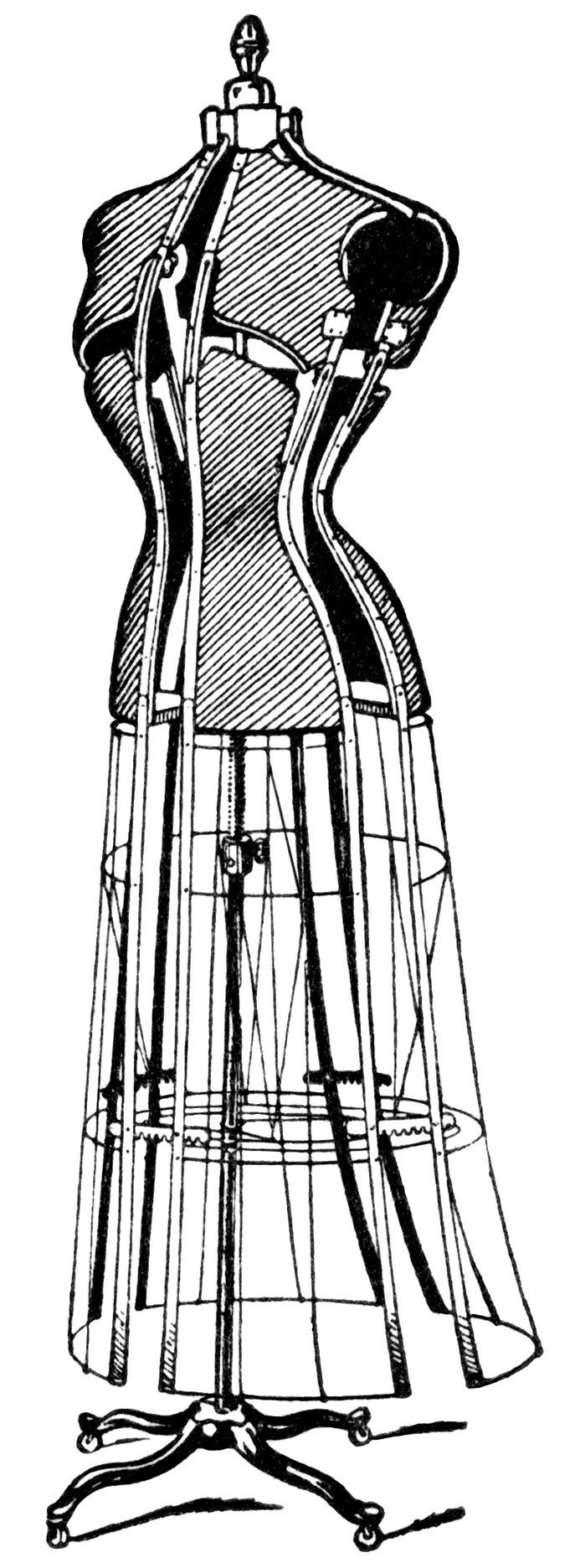 687x1872 Dress Clipart Black And White Anlis