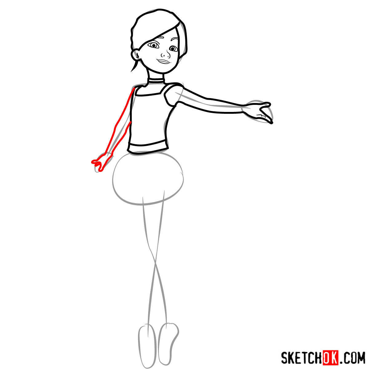 1200x1200 How To Draw Felicie Dancing In White Dress