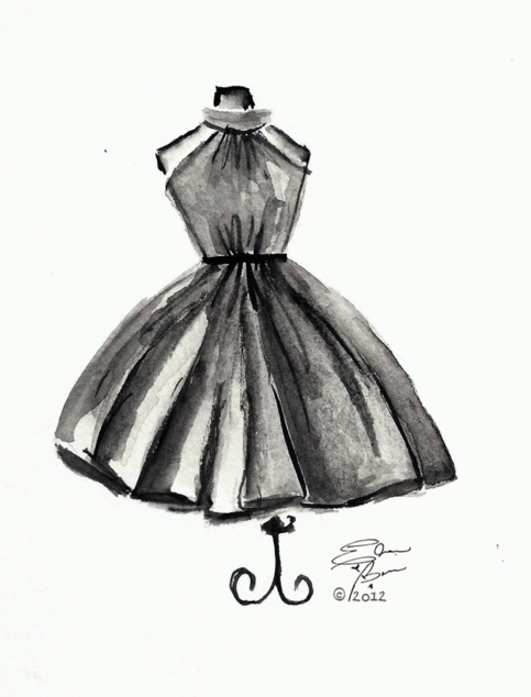 483x634 Girly Illustrations Fashion Sketches