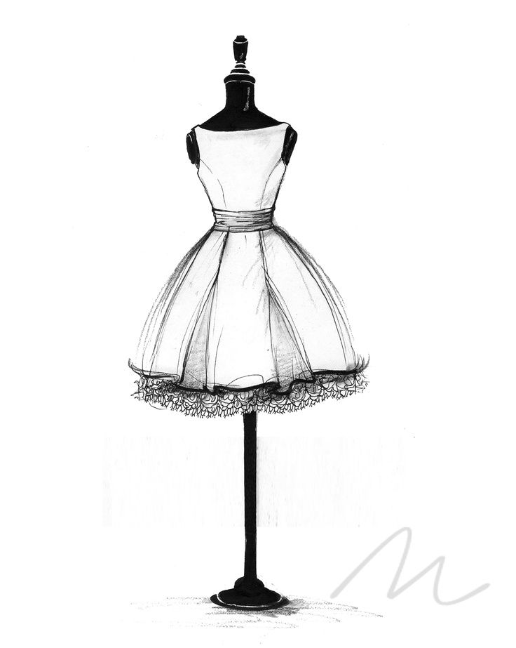 736x923 Blithe Dress Sketch Dibujos En Fashion Sketches, Dress