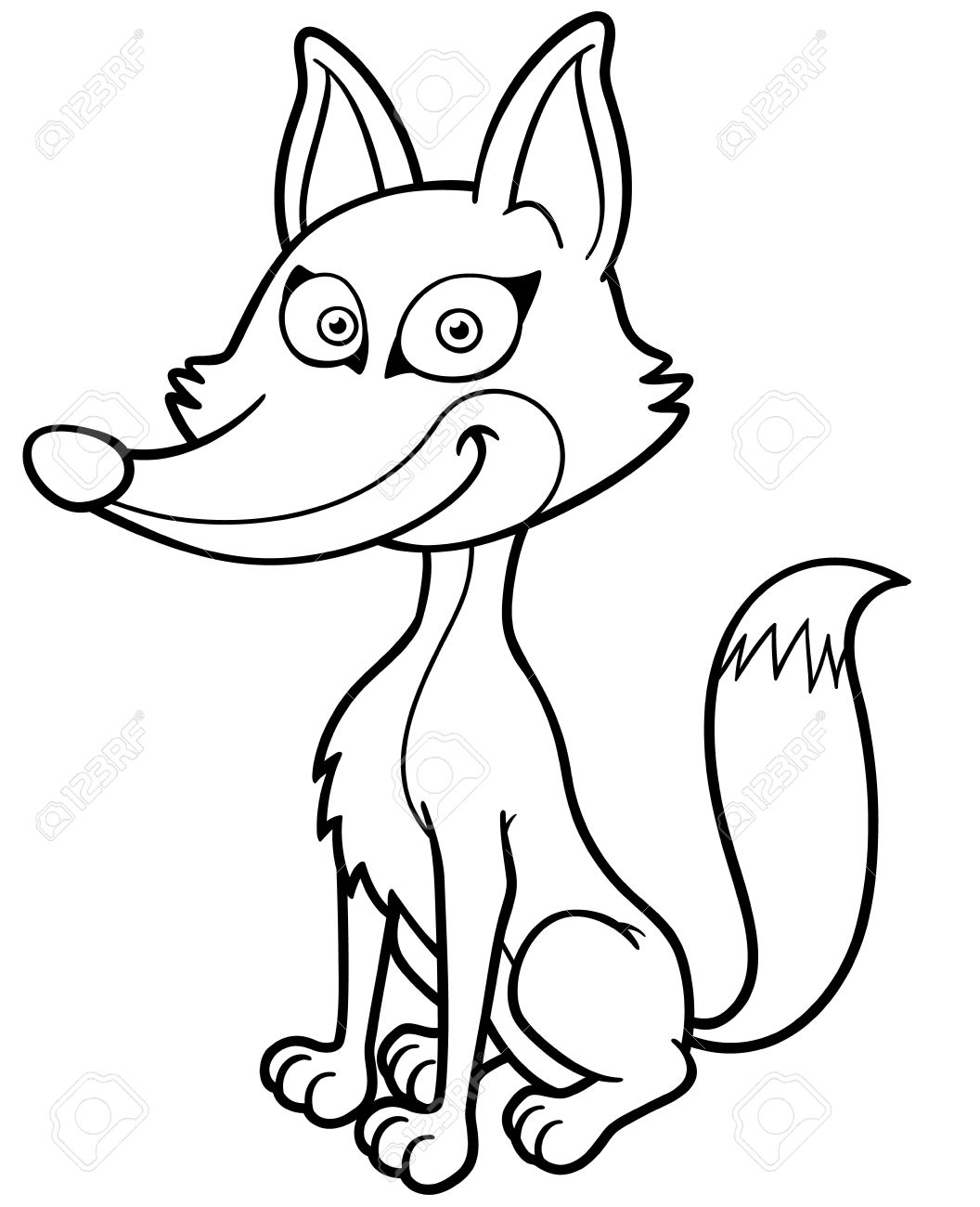 1056x1300 Cartoon Drawing Of Red Fox Baby Easy Carmi Chaelinn
