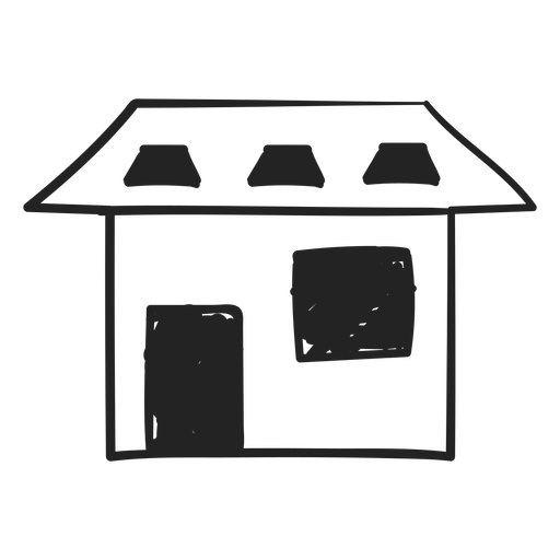 512x512 House Drawing Style Icon