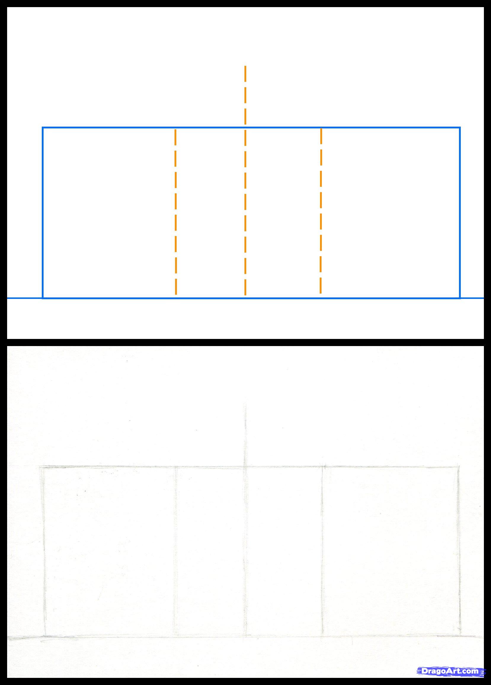 1657x2310 Draw The White House, Step