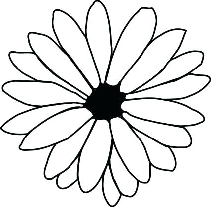 425x417 Flower Outline Drawings