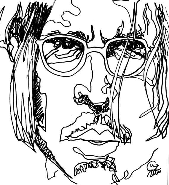 570x624 line drawing portraits uta brauser