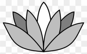 300x185 Lotus Flower Clipart Black White, Transparent Png Clipart Images