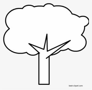 300x294 Free Black And White Oak Tree Clipart