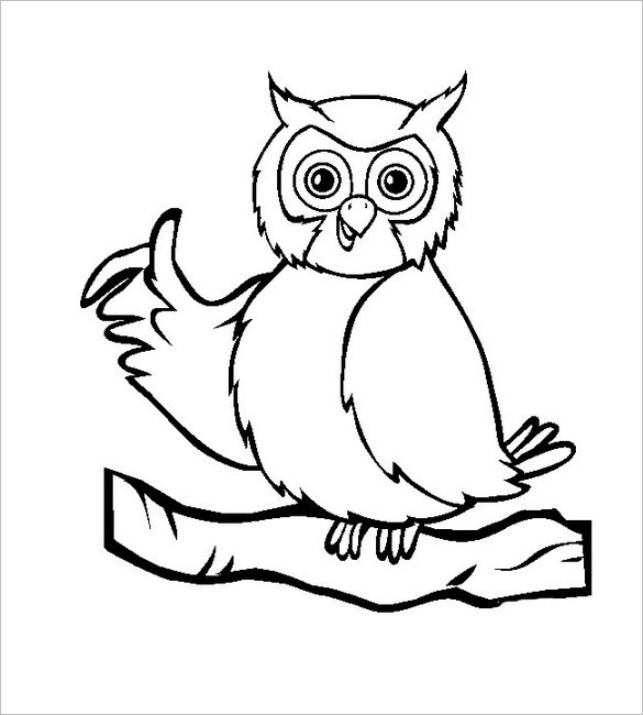 585x650 Free Owl Clipart Black And White