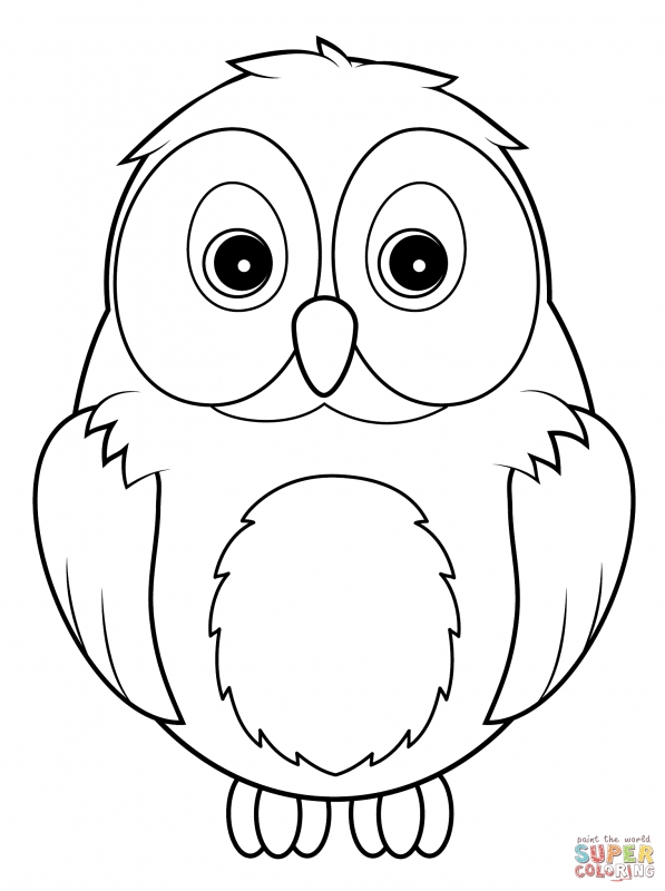 597x800 How To Draw A Cute Snowy Owl For Kids