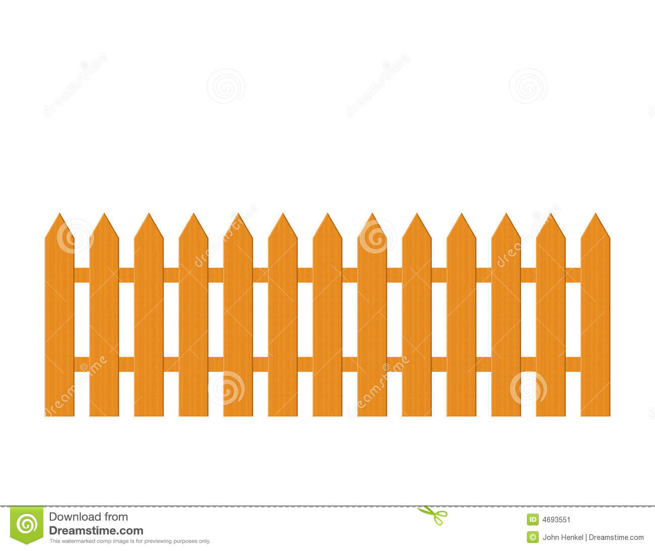 1300x1095 White Picket Fence Drawing