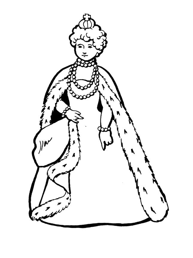 645x860 Collection Of Free Queen Clipart Colouring