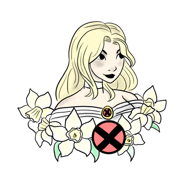 630x630 Floral X Men White Queen