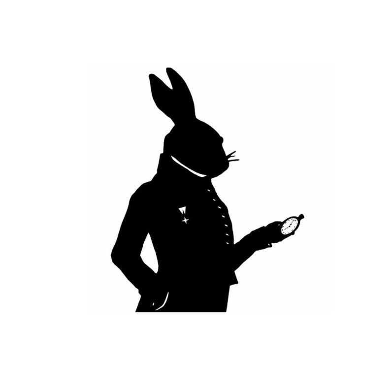 794x794 Huge Collection Of 'alice In Wonderland Rabbit Silhouette