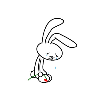 310x310 Bugs Bunny Cartoon Rabbit Drawing Cartoon Sad Png Clipart Free