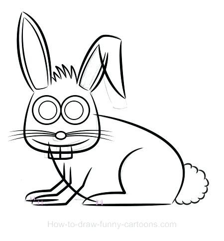 450x484 Drawing Of A Rabbit X Bunny Rabbit Drawing Easy