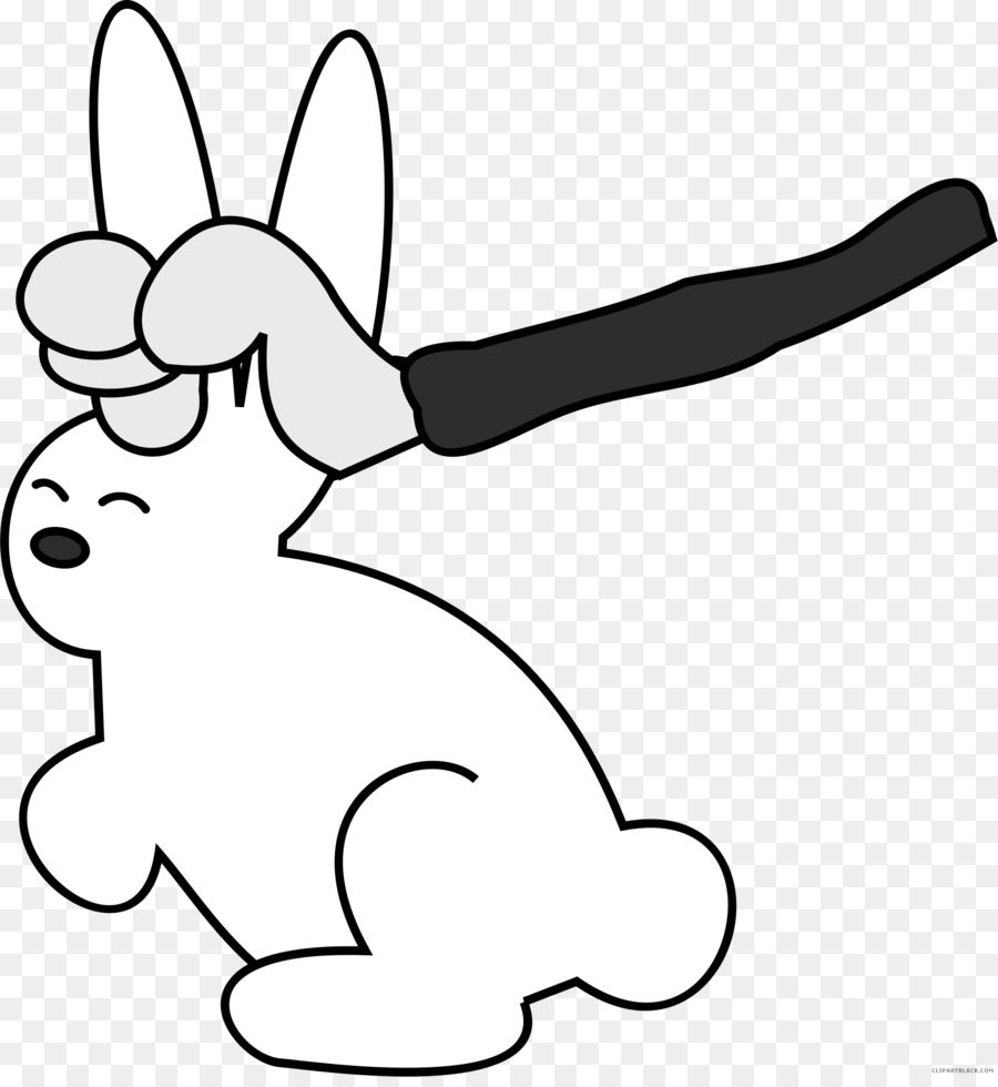 900x980 Rabbit, Drawing, White, Transparent Png Image Clipart Free Download