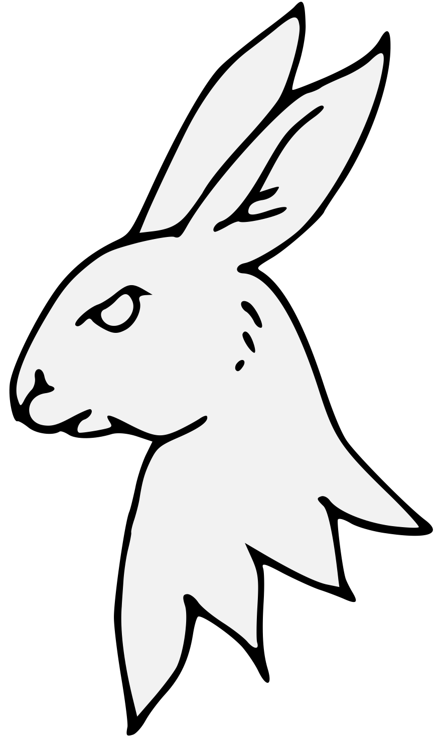 881x1468 Rabbits Drawing Head Transparent Png Clipart Free Download