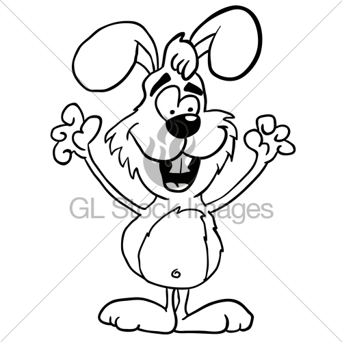 500x500 Black And White Rabbit Gl Stock Images