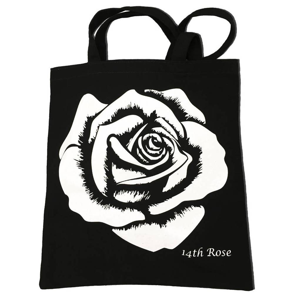 1024x1024 White Rose Tote Made In America