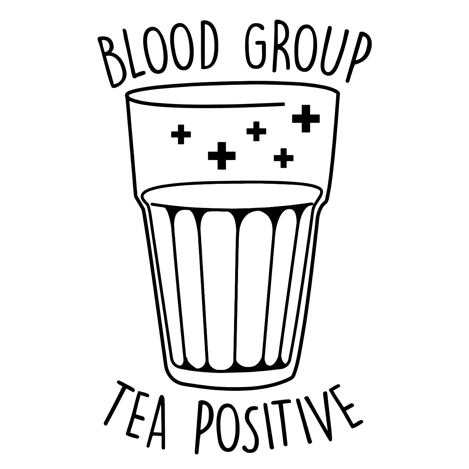 1600x1600 T Shirts For Men Blood Group Tea Positive Graphic Design Printed