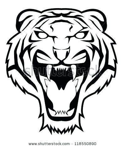 398x470 tiger face outline line drawing of tiger face tiger face outline