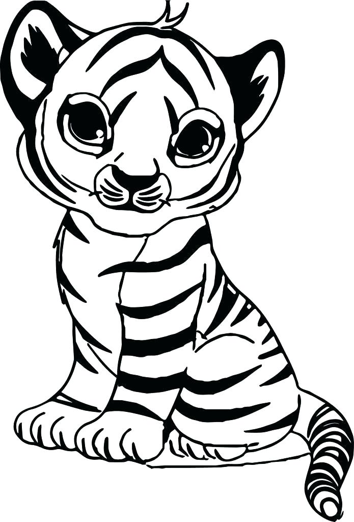 695x1024 Cute Tiger Drawing Cute Tiger Pillow Cute Little Tiger Drawing