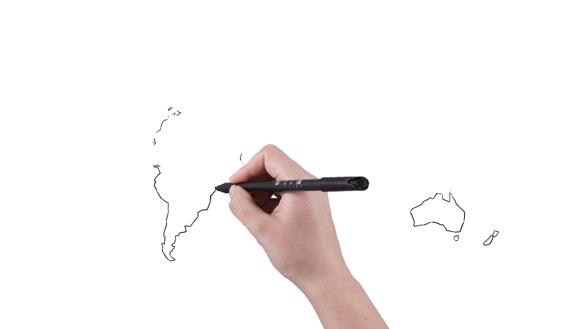 1920x1080 Video Whiteboard Animation Graphic Of The World Map