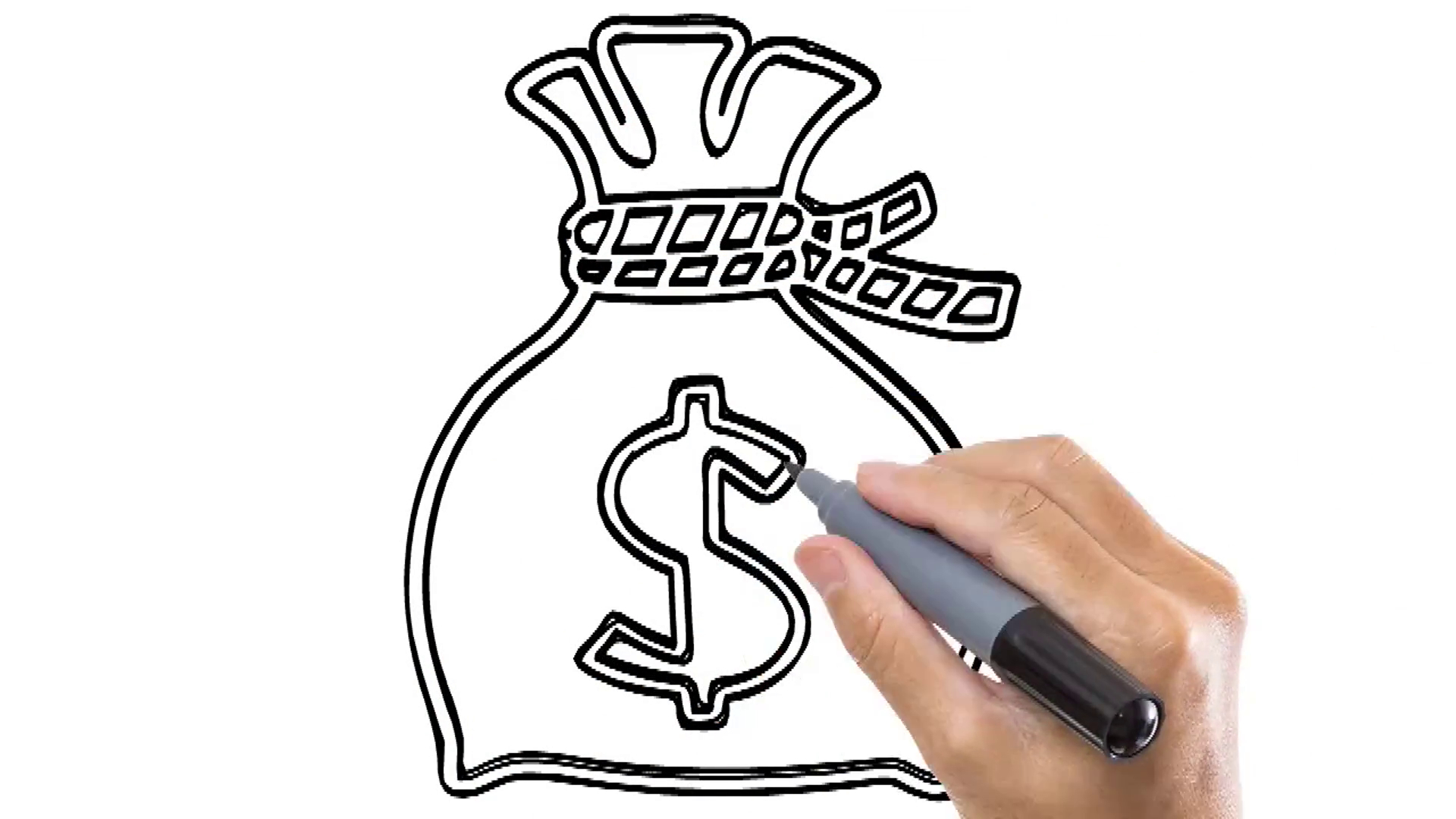 1920x1080 Drawings Of Money Sketch And Man Sketching Money Sack