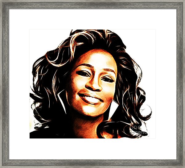 600x546 singer whitney houston framed art prints fine art america