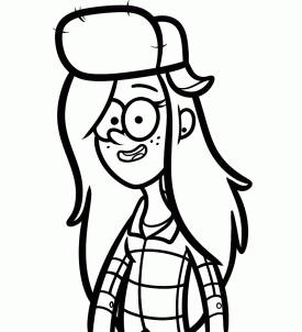 275x302 How To Draw How To Draw Wendy, Gravity Falls