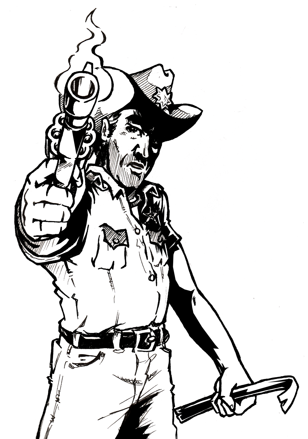 1000x1423 Here's The Full Drawing I Did Of Rick Before I Added The Hole