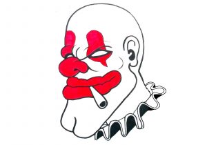 300x210 Drawings Of Gangster Clowns Wicked Clown Tattoo Sample Real Photo