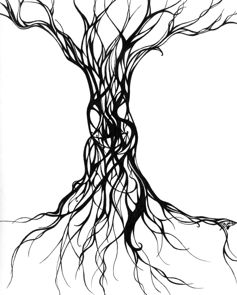 801x996 Wicked Tree Drawings