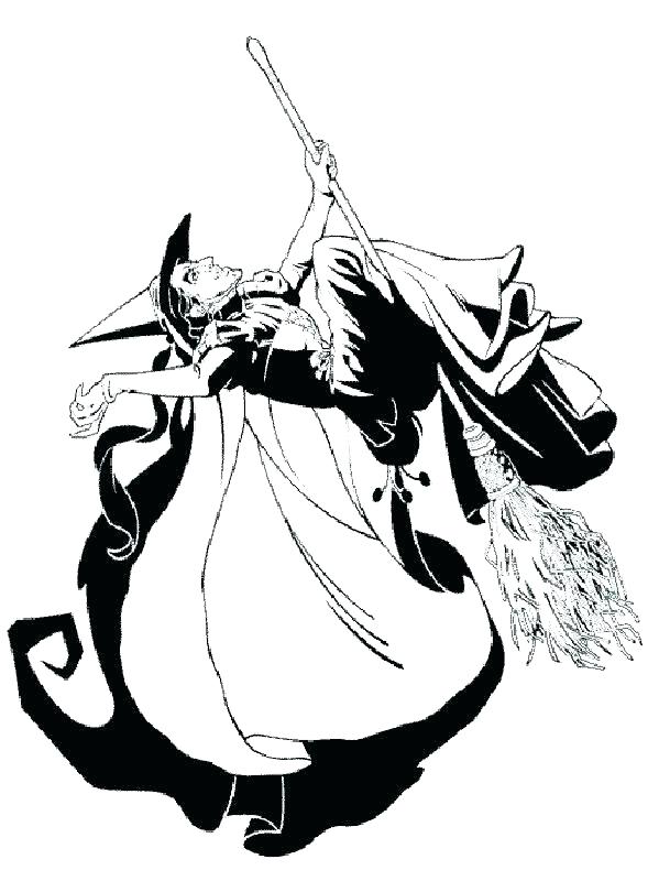 589x800 Printable Wizard Of Oz Coloring Pages Wicked Witch Of The West