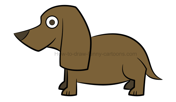 600x348 How To Draw An Illustration Of A Dachshund