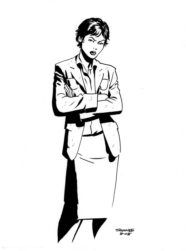 594x800 chris samnee books i'd kill to draw superman's wife, lois lane