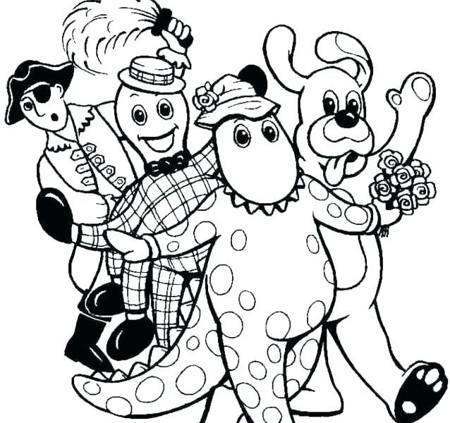 638x600 Wiggles Pictures To Print Free Printable Wiggles Coloring Pages