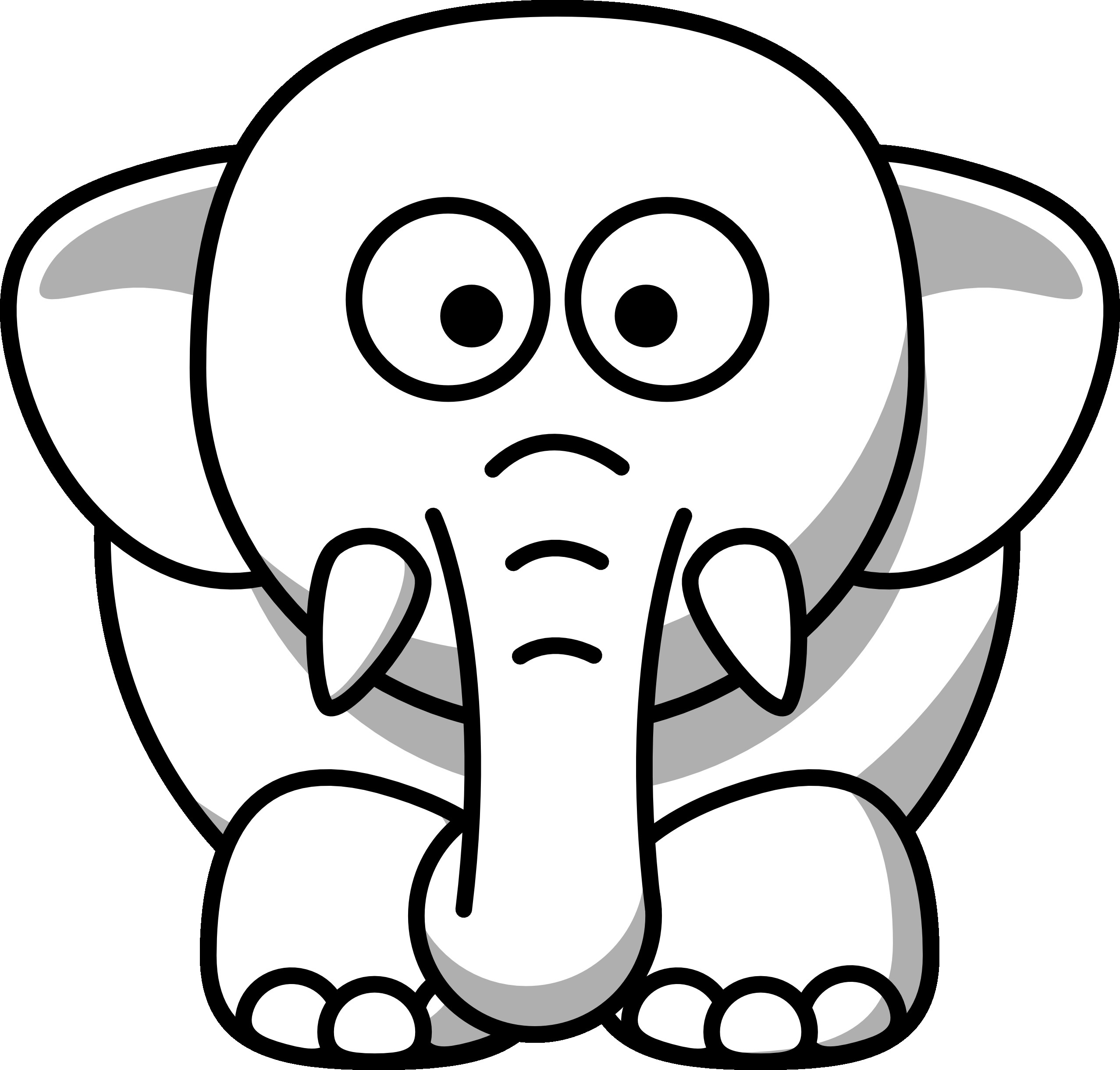 2555x2440 Wild Animals Clipart Black And White Clipart Free