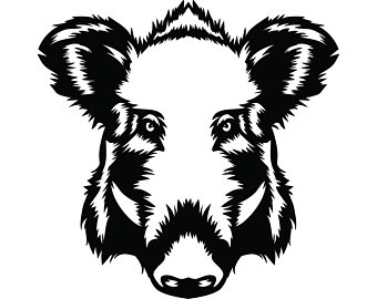 340x270 Boar Clip Art Etsy