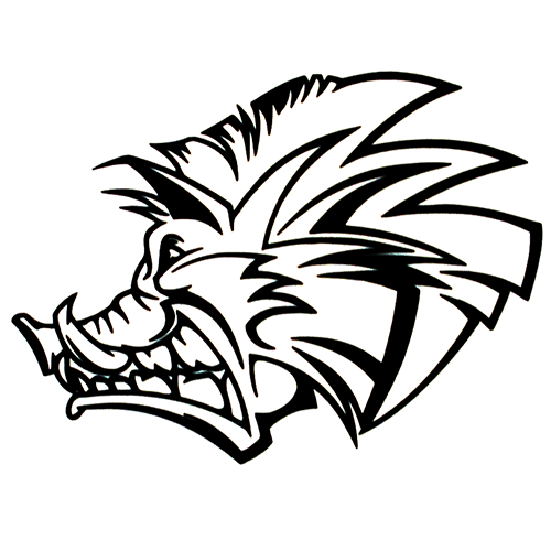 500x500 Wild Hog Die Cut Vinyl Decal Car Decals Vinyl Decals