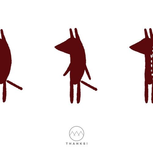 500x500 Create A Cave Drawing Of A Wild Dog For Wild Dog Cafe Illustration