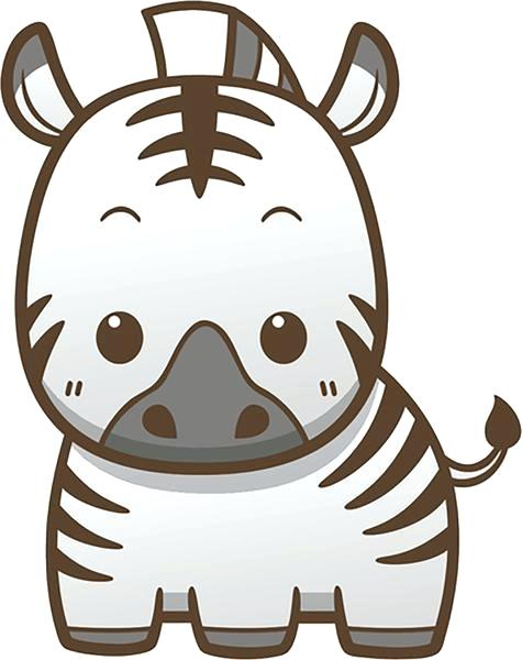 475x600 Cute Cartoon Zebra Cute Simple Wild Animal Cartoon Icon Zebra